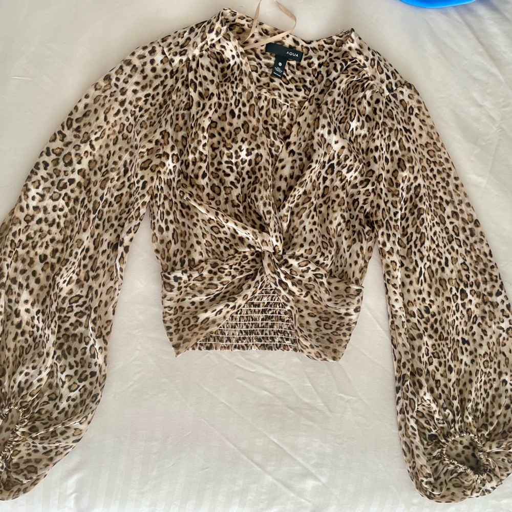 Bloomingdale’s Aqua Blouse
